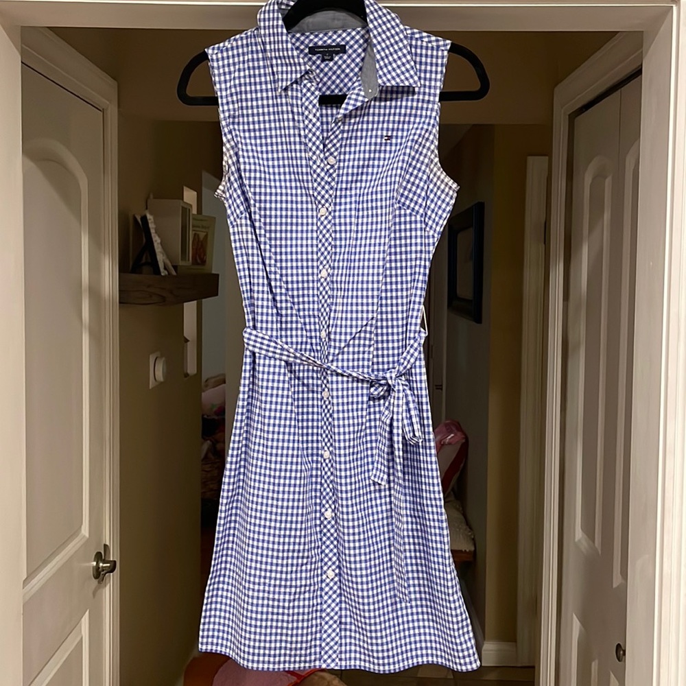 Tommy Hilfiger blue and white dress. Size 2. Worn once, excellent condition.